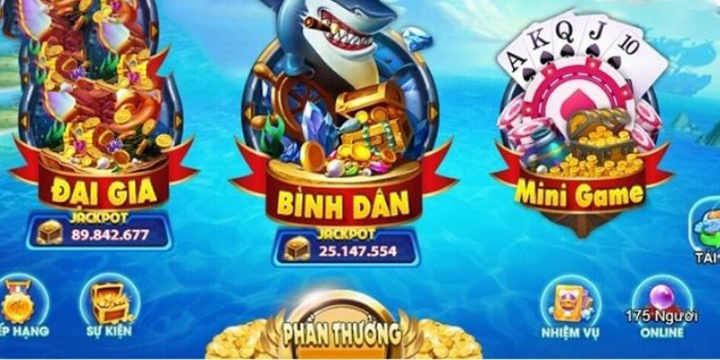 Các phòng game bắn cá thần tài